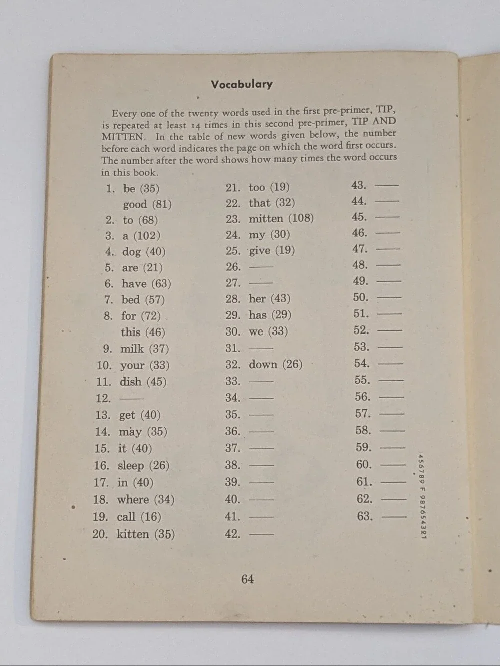 Nip and Mitten, Vintage School Book by Houghton Mifflin Company, 1949
